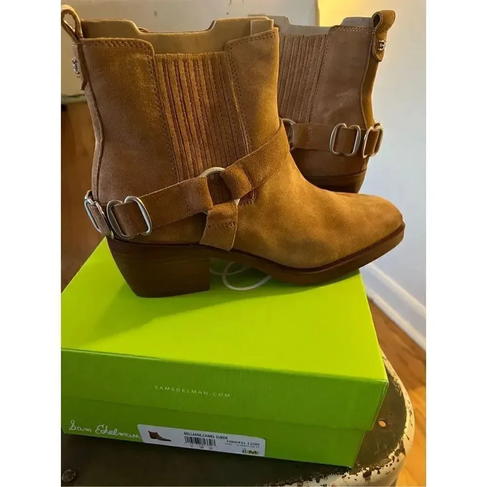 Sam Edelman Camel Suede Boot